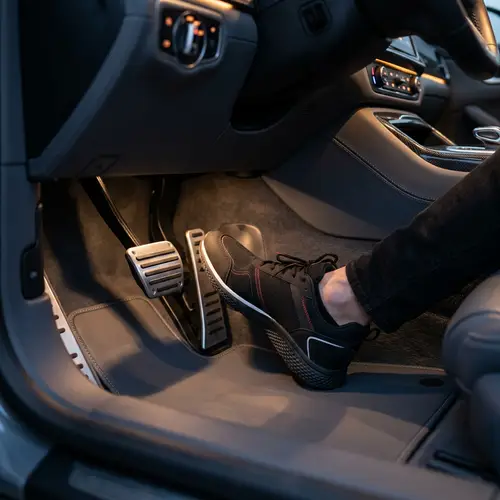 Accelerate Your Drive | Modern Car Gas Pedal Scene