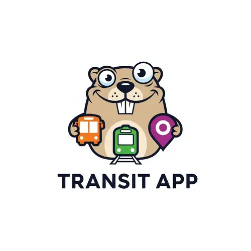 Playful Logo for a Public Transit App
