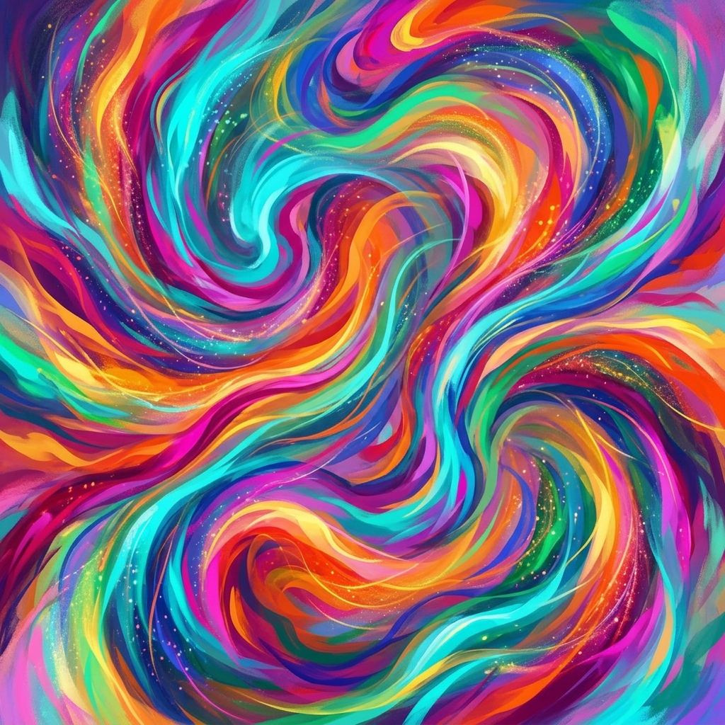 Vibrant Burst of Energy: A Colorful Movement Experience | AI Art