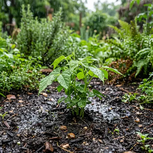 Plant Growth Enhanced by Rain