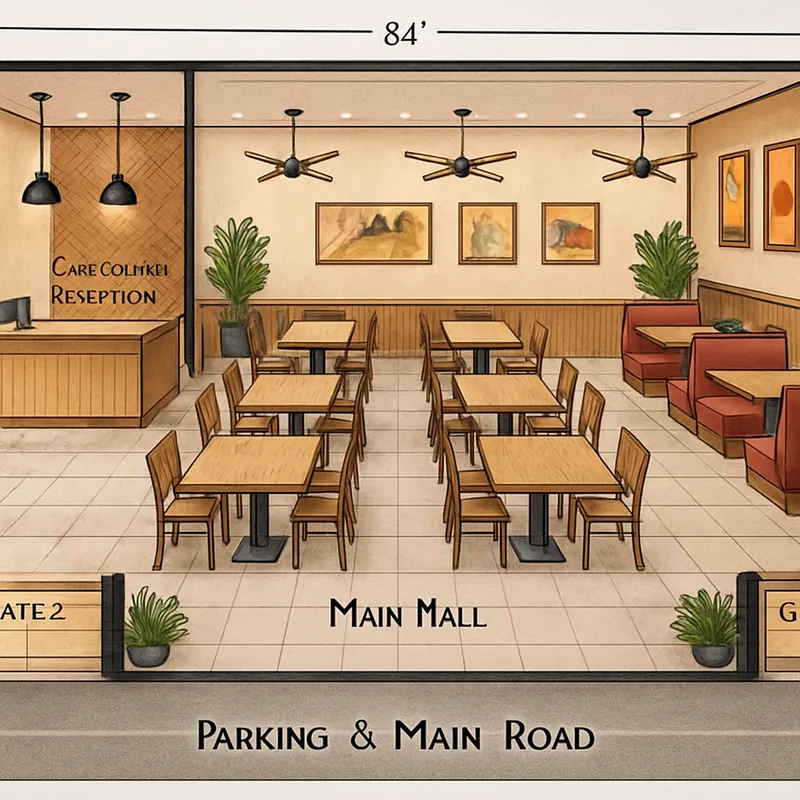 Restaurant Interior Design for Fast Food & Pizza Point
