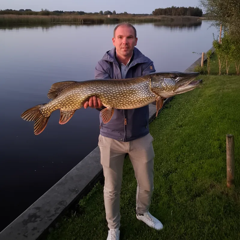 Me Holding a Huge Pike: Fishing Adventure