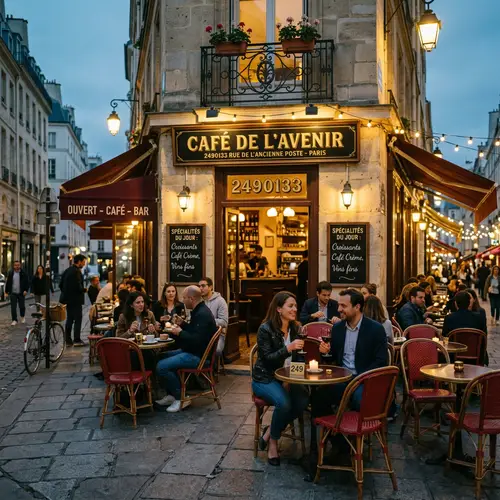 Charming French Cafe: A Taste of Paris