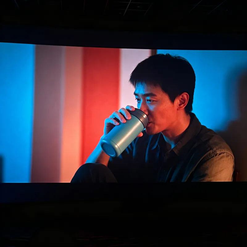 Cinematic Café Experience with Tea