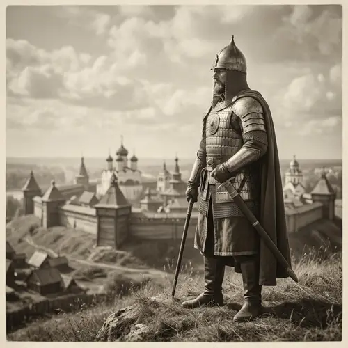 Majestic Medieval Figure in Armor | Historical Splendor