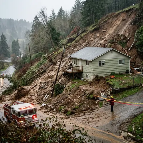 House in Danger - Landslide Risk