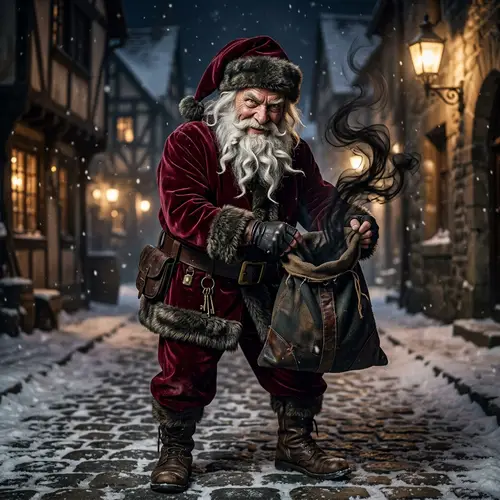 Mysterious & Mischevious Santa: Unconventional Christmas Character