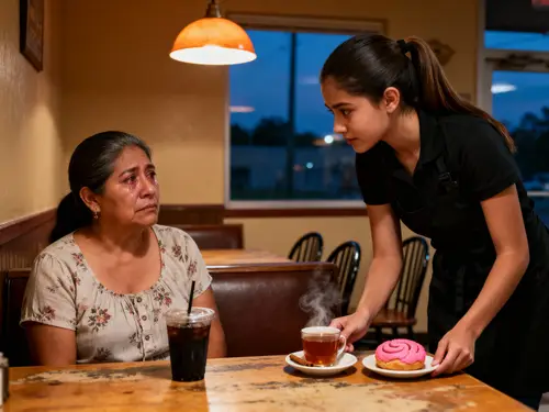 Cinematic Moments at a Tex-Mex Coffee Shop