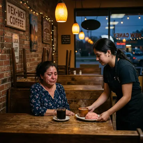 Cinematic Moments at a Tex-Mex Coffee Shop