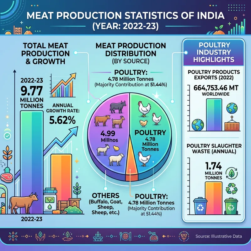India Meat Production Statistics 2022-23: Key Insights