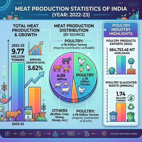 India Meat Production Statistics 2022-23: Overview & Insights