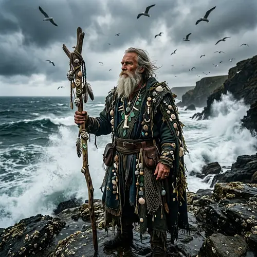 Shaman of the Sea: Mystical Figure of Ocean Wisdom & Power