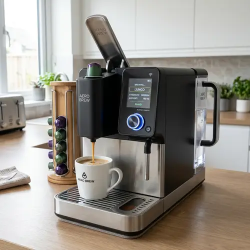 Automated Coffee Machine for Middle Class | High-Tech Capsule Brewer