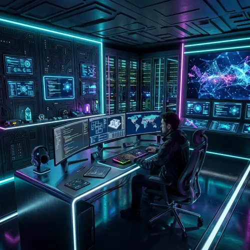 Futuristic Computer Room Interior Design Ideas