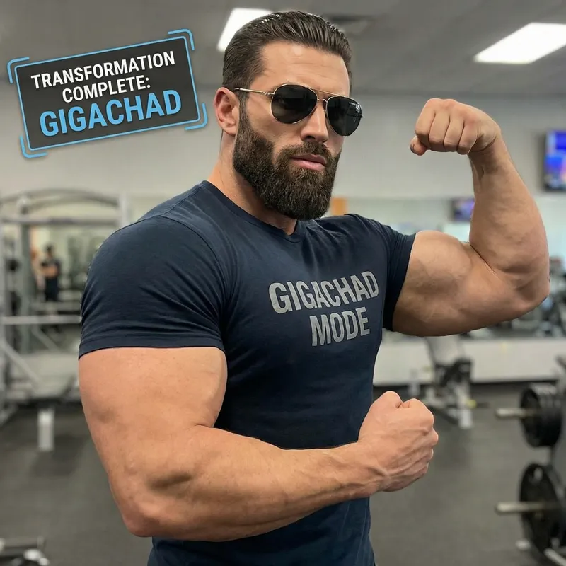 Transform Your Photo into a Gigachad Look
