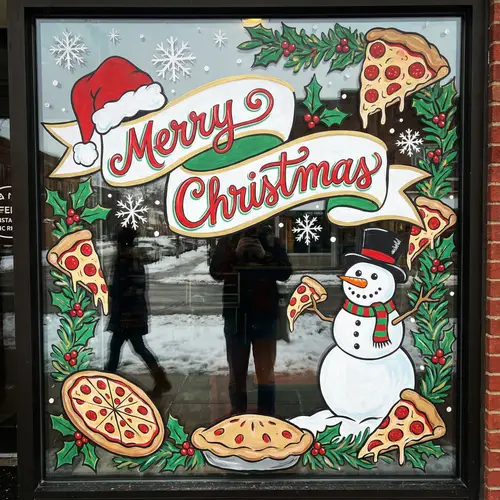 Eye-Catching Christmas Window Painting Ideas