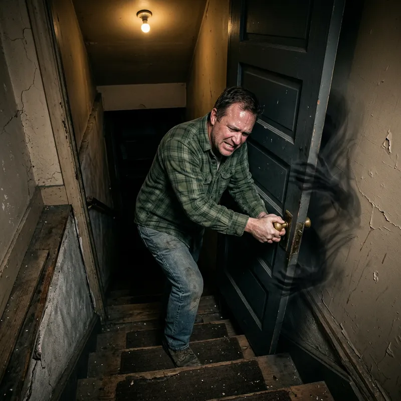Struggling with a Haunted Basement Door