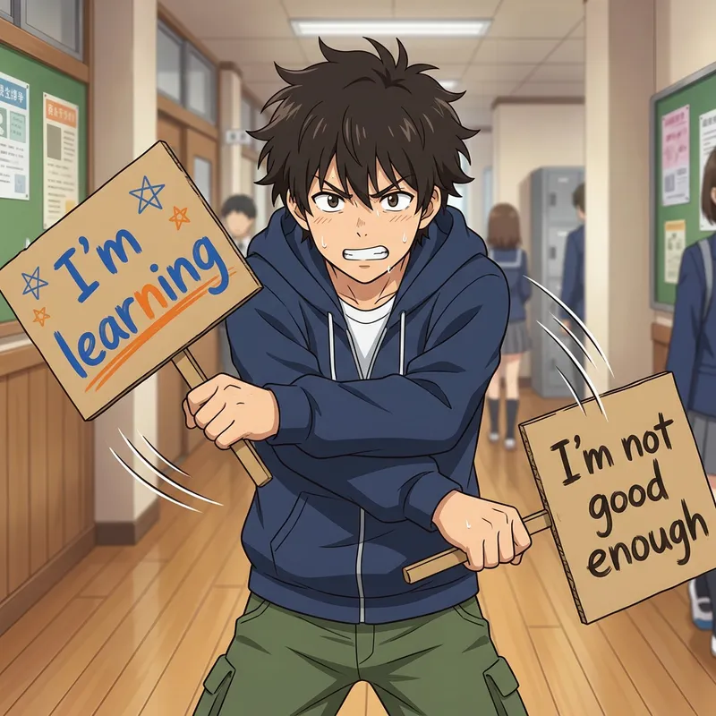 Anime Character's Journey: Growth & Determination