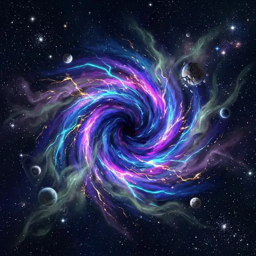 Gog - Abstract Concept of Colorful Energy Vortex