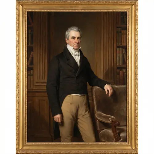 Neoclassical Gentleman Portrait | Late Middle-Aged Aristocrat