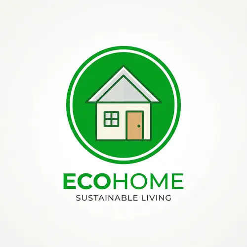 Eco-Friendly House Logo Design