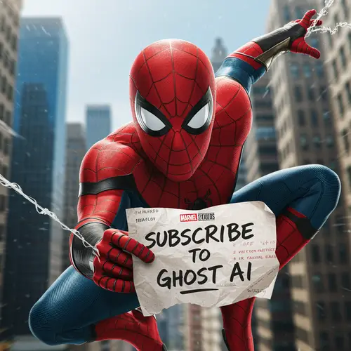 Spider-Man Mid-Swing: Subscribe to Ghost AI