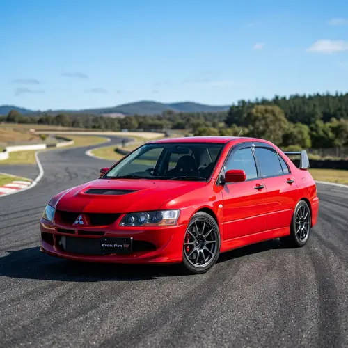 Red Lancer Evolution VIII: Power & Style Unleashed