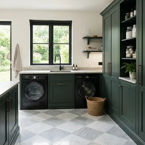 Elegant Modern Laundry Room Design Ideas
