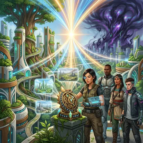 Futuristic World Integrating Nature and Technology | Lily's Inventor Journey