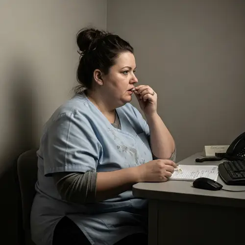 Overweight Caregiver with Poor Hygiene Habits