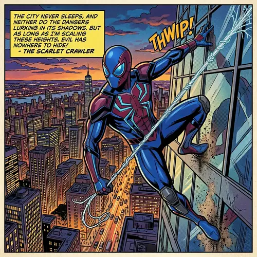 Spiderman Comic in English | Vibrant Wall-Crawling Superhero