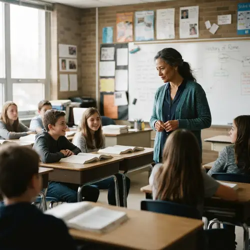 Calm Teacher's Look: Keeping Students Quiet