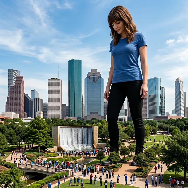Explore Houston's Giant Woman in 8K Detail