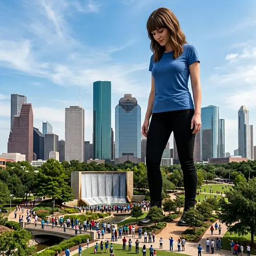 Explore Houston's Giant Woman in 8K Detail