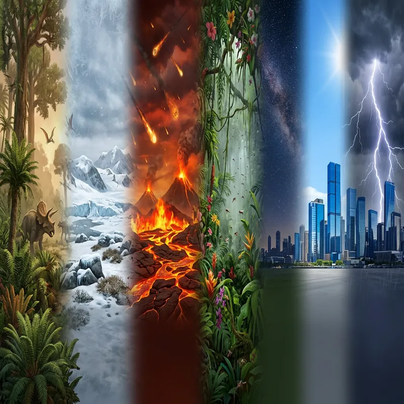 Epic Mesozoic Jungle to Tundra Landscape Art