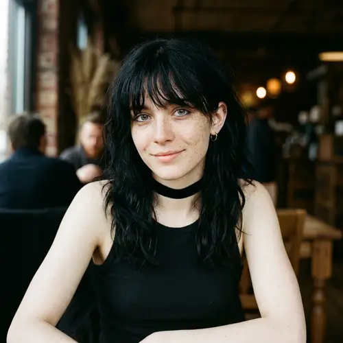 Androgynous Individual with Unique Features