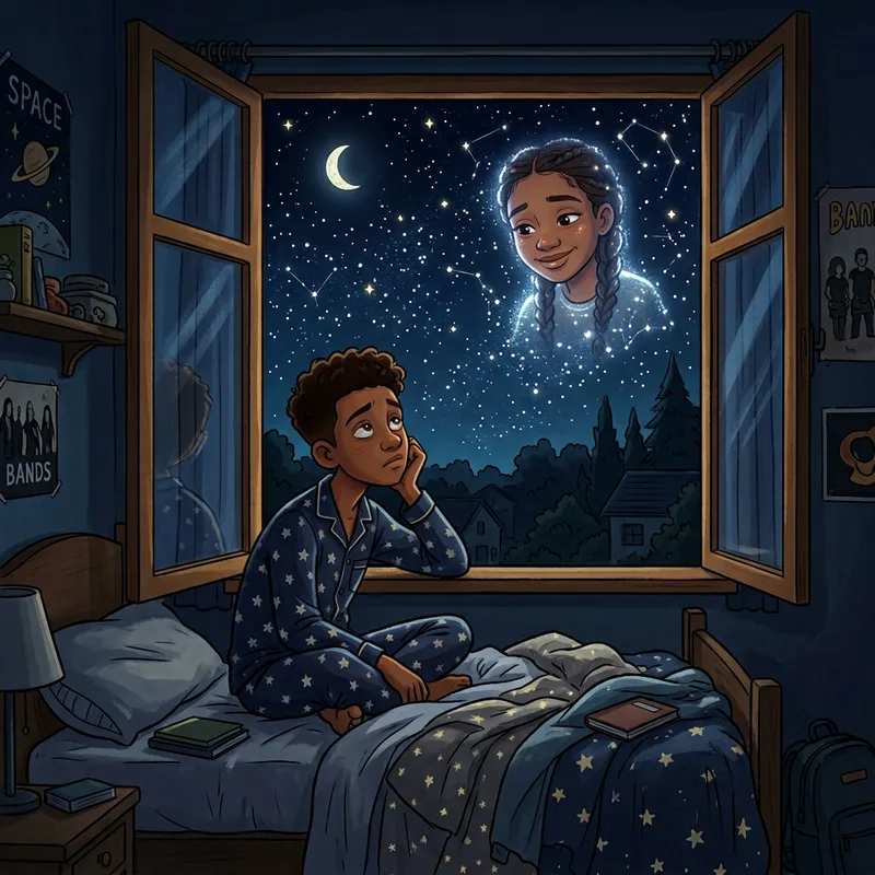 Nighttime Dreams: A Boy's Longing for Love