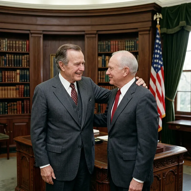 Donald Trump & Bill Clinton Kissing in Oval Room