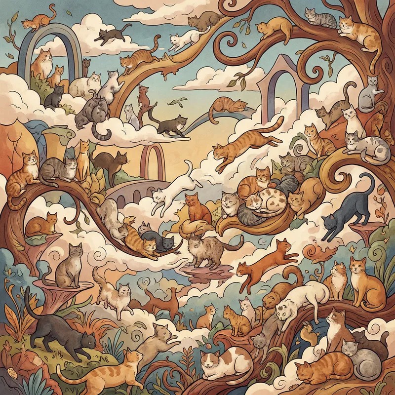 One Thousand Cats: A Vibe of Feline Energy