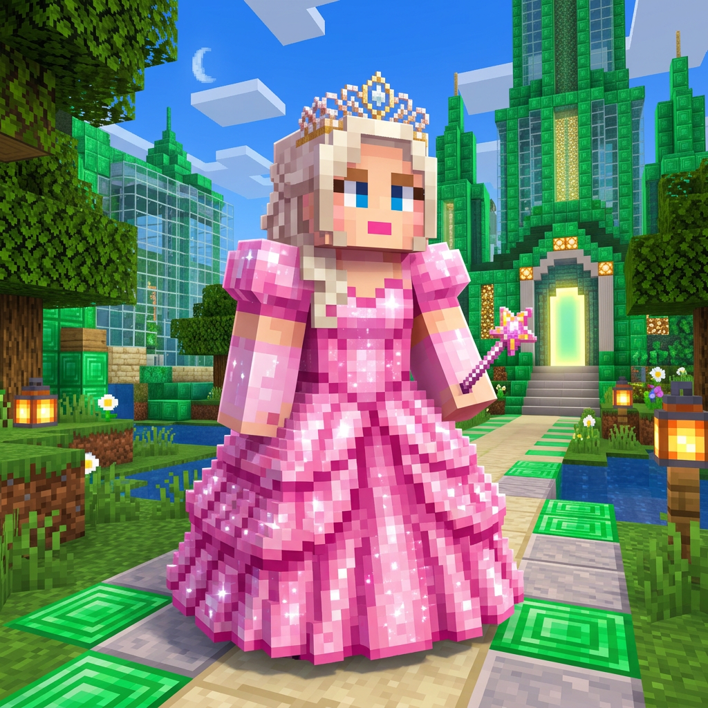 pink dress minecraft skin pink gown (ftu) Minecraft Skin