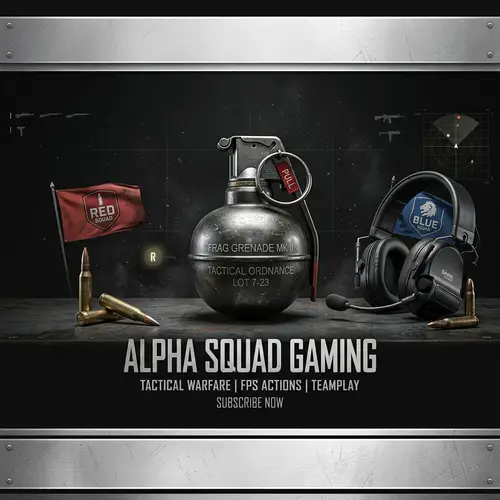 CS:GO Grenade-Themed YouTube Banner Design