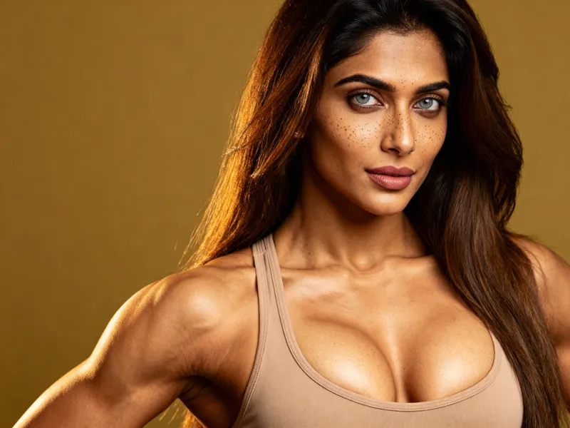 Elegant South Asian Fitness Model Photography