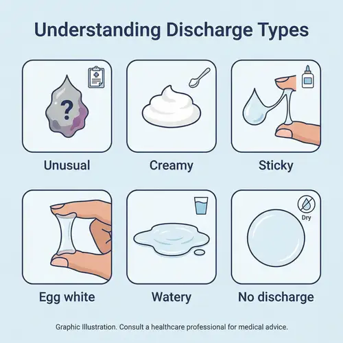 Types of Vaginal Discharge: Unusual, Creamy, Sticky & More