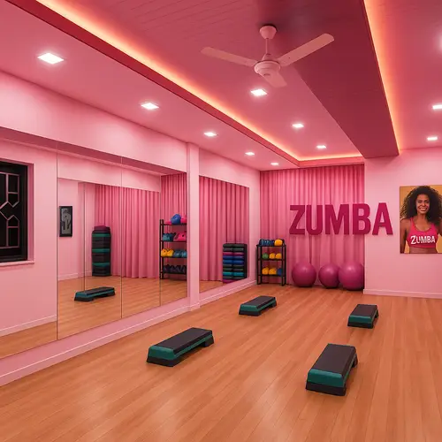 Aesthetic Zumba Class Hall Makeover