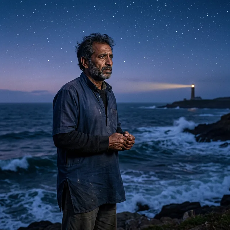 Portrait of Concern and Helplessness: Uncertain Future