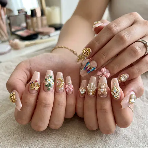 Stunning 3D Nail Designs with Unique Elements