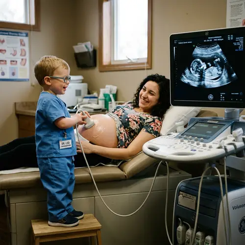 Baby Radiographer Ultrasound Exam