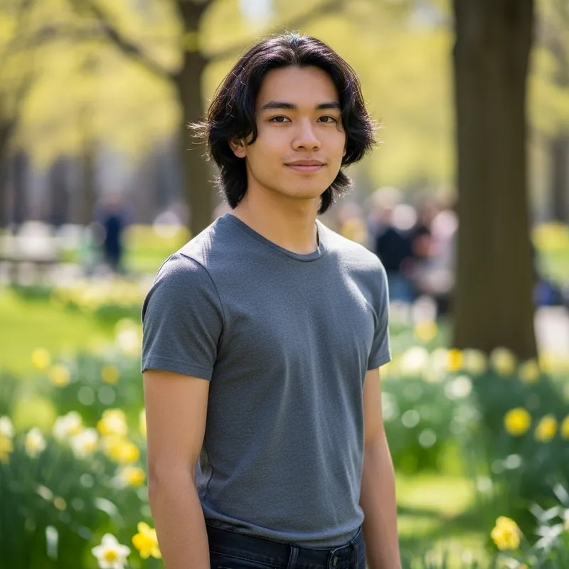 Urban Park Portrait of a Young Model
