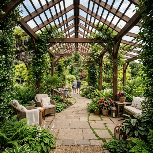 Open Pavilion Design: 40m² Walk-Through Experience