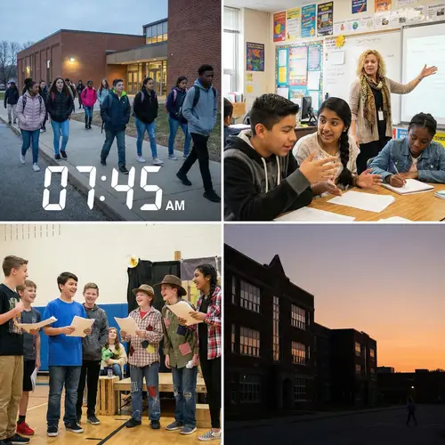 School Life Documentary: Diverse Students, Engaging Classroom, Vibrant Play